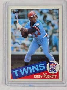lot 127 image: Kirby Puckett Rookie 1985 Topps No. 536