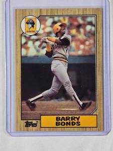 lot 134 image: Barry Bonds Rookie 1987 Topps No. 320