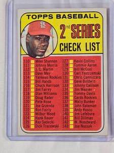 lot 135 image: Bob Gibson 1969 Topps Checklist No. 107
