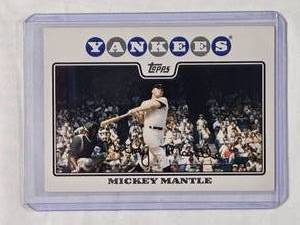 lot 138 image: Mickey Mantle 2008 Topps No. 7