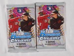 lot 150 image: Lot of 2 Unopened Packs 2023 Bowman Chrome