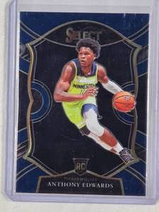lot 163 image: Anthony Edwards Rookie 2020-2021 Panini Select NO. 61