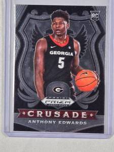 lot 164 image: Anthony Edwards Rookie 2020 Panini Prizm No. 81