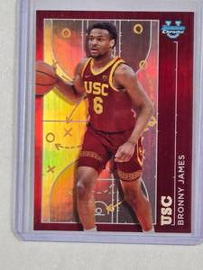 lot 165 image: Bronny James 2024 Bowman Chrome U No. PP-1