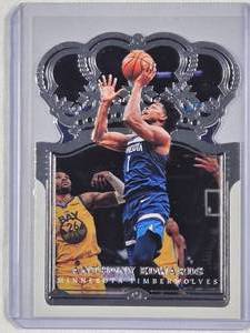 lot 167 image: Anthony Edwards 2021-22 Panini Crown Royale Die Cut No. 34