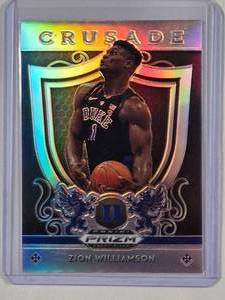 lot 168 image: Zion Williamson Rookie 2019 Panini Prizm Draft Picks No. 51