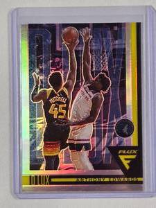 lot 169 image: Anthony Edwards 2020-21 Panini Silver Prizm Flux No. 5