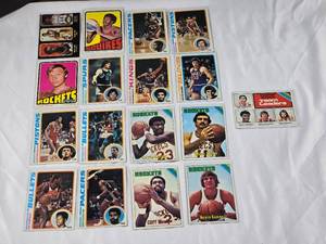lot 182 image: Lot of 17 NBA Basketball Cards from the 1970s