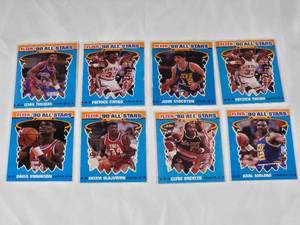 lot 196 image: Lot of 8 Fleer 90 All-Stars Cards