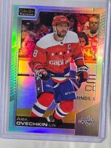 lot 206 image: Alex Ovechkin 2021 Upper Deck O-Pee-Chee Platinum Refractor No. 150