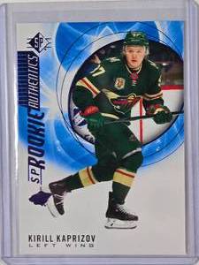 lot 211 image: Kirill Kaprizov Rookie SP Authentics 2020-21 No. 129