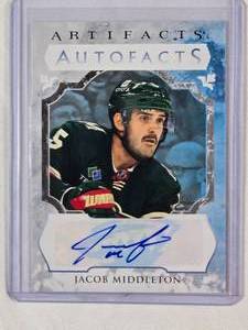 lot 212 image: Jacob Middleton Auto 2023-24 Artifacts Hockey No. AF-MI