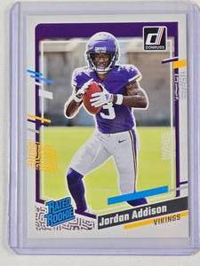 lot 232 image: Jordan Addison Rookie 2023 Panini Donruss No. 368