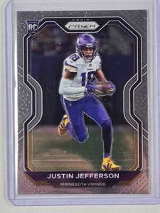 lot 235 image: Justin Jefferson Rookie 2020 Panini Prizm No. 398