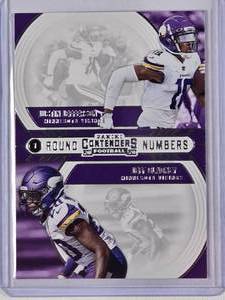 lot 236 image: Justin Jefferson Jeff Gladney Rookie 2020 Panini Contenders No. RN-JG