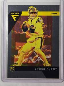 lot 244 image: Brock Purdy Rookie Insert 2022 Panini Chronicles Flux No. FX-2