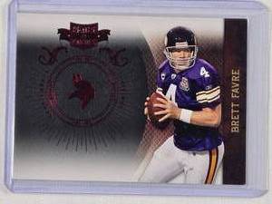 lot 255 image: Brett Favre 2010 Panini Plates and Patches No. 53, Numbered 338499
