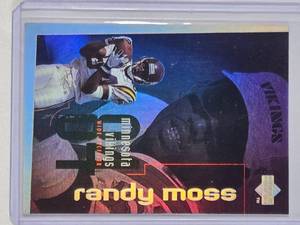 lot 259 image: Randy Moss Rookie Foil 1998 Upper Deck Checklist No. 150