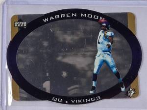 lot 264 image: Warren Moon Gold Die Cut 1995 Upper Deck No. 25