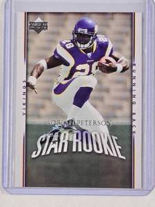 lot 268 image: Adrian Peterson Star Rookie 2007 Upper Deck No. 279