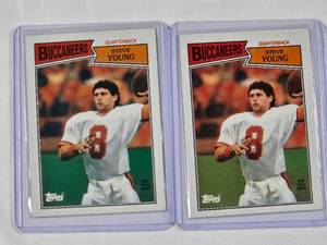 lot 277 image: Lot of 2 Steve Young 1987 Topps No. 384
