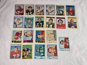 lot 280 image: Lot of 21 NFL Football Cards from 1972 Including Jan Stenerud, Deacon Jones and more