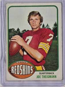 lot 286 image: Joe Theismann 1976 Topps No. 231