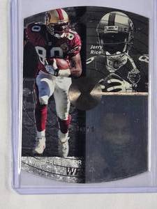 lot 297 image: Jerry Rice 1996 Upper Deck SPx Die Cut No. 40