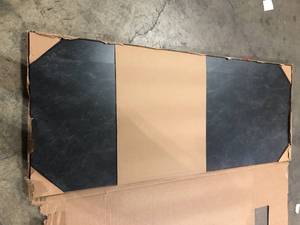 lot 30 image: THINSCAPE 6 ft. L x 25 in. D Engineered Composite Countertop in Black Amani with Satin Finish  Customer Returns See Pictures