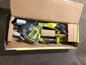lot 36 image: RYOBI 40V 10 in. Cordless Battery Pole Saw with 2.0 Ah Battery and Charger Customer Returns See Pictures