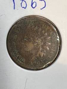 lot 05B image: 1865 US INDIAN HEAD CENT