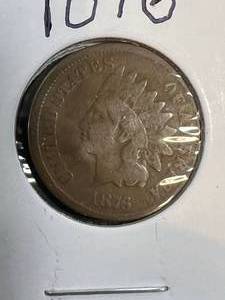 lot 09B image: 1876 US INDIAN HEAD CENT