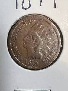 lot 11B image: 1879 US INDIAN HEAD CENT