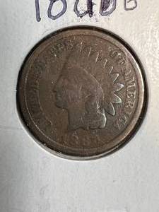 lot 18B image: 1886 US INDIAN HEAD CENT