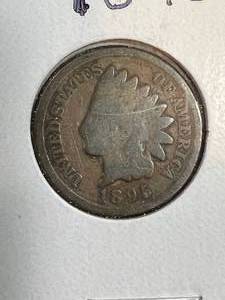 lot 26B image: 1895 US INDIAN HEAD CENT