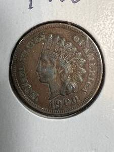 lot 30B image: 1900 US INDIAN HEAD CENT