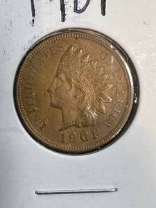 lot 31B image: 1901 US INDIAN HEAD CENT