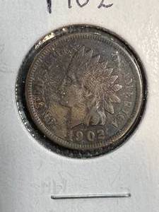 lot 32B image: 1902 US INDIAN HEAD CENT