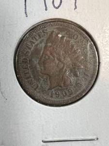 lot 39B image: 1909 US INDIAN HEAD CENT