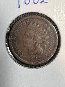 lot 41B image: 1882 US INDIAN HEAD CENT