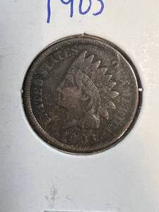 lot 44B image: 1903 US INDIAN HEAD CENT