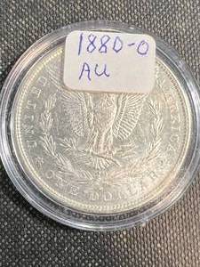 lot 58B image: 1880-O US MORGAN SILVER DOLLAR