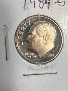lot 80B image: 1984-S US PROOF  ROOSEVELT DIME
