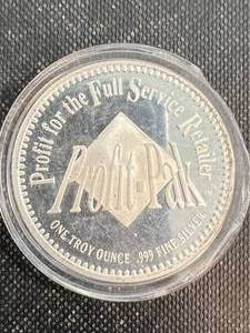 lot 05 image: 1 TROY OZ .999 FINE SILVER PROFIT-PAK ROUND IN AIRTITE