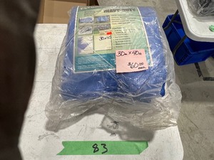 lot 83 image: 30 X 40 HEAVY DUTY POLY TARP