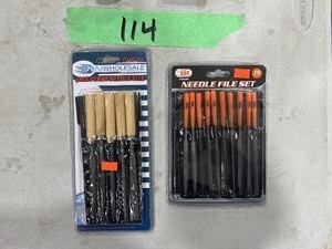 lot 114 image: WOOD CHISELS & NEEDLE FILES