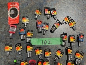lot 102 image: 38 DRIVE SOCKETS MM & SAE