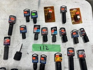 lot 112 image: 12 DRIVE IMPACT SOCKETS & DEEP SOCKETS MMSAE