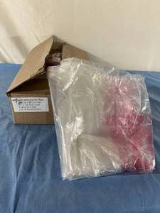 lot 13 image: MSRP $150  1 Case (250 each per case) NEW Medline 38 x 26 x 48 Dirt Moisture Prevention Protection Clear Equipment Cart Covers -Helps protect equipment from dirt, dust, insects and moisture during storage or transport