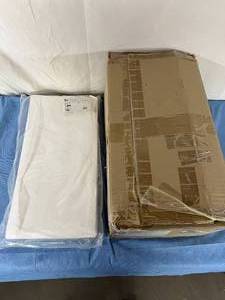 lot 35 image: MSRP $800  1 Case (1000 each) NEW Healthmark Industries Company TL-1224 UnderGuard Sterilization Tray Liner 24 L X 12 W Inch, Cellulose EFG Wood Pulp, Absorbant Form-Fitting Liners